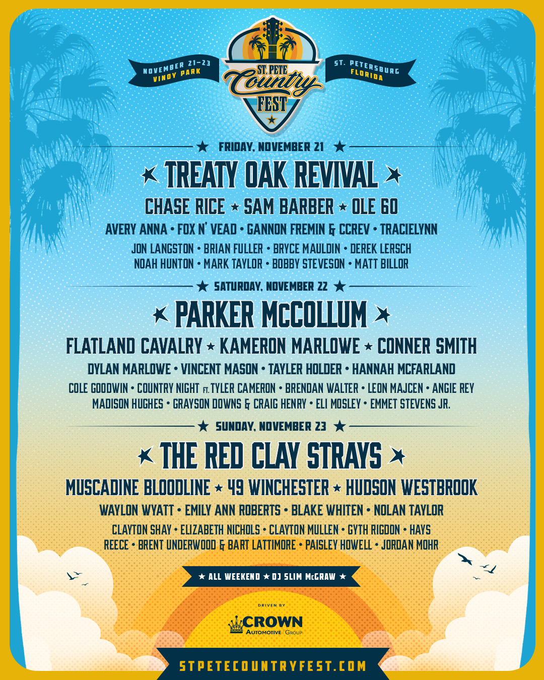 St. Pete Country Fest 2025 Daily Lineup Is OUT NOW!