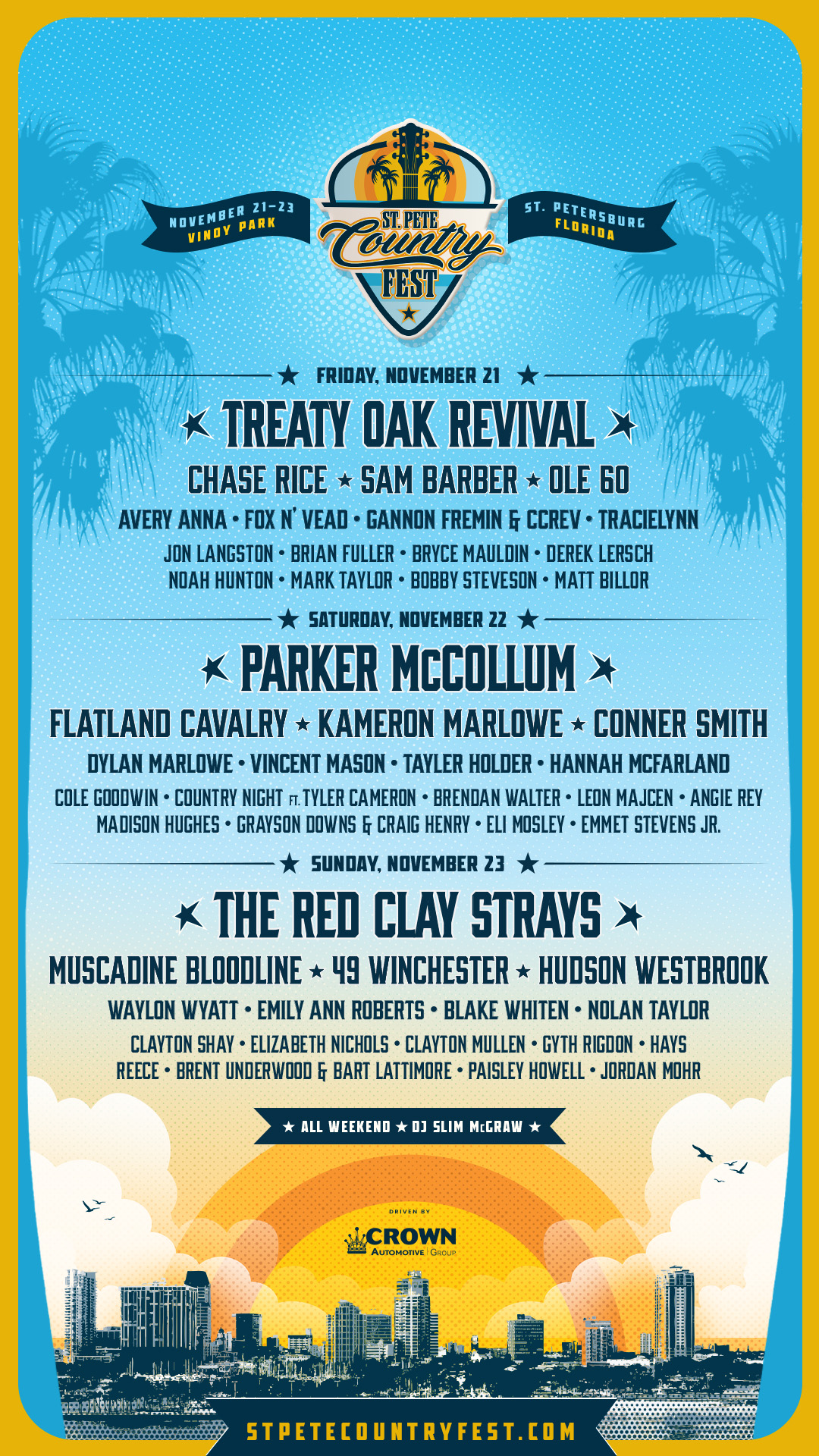 St. Pete Country Fest 2025 Daily Lineup Is OUT NOW!