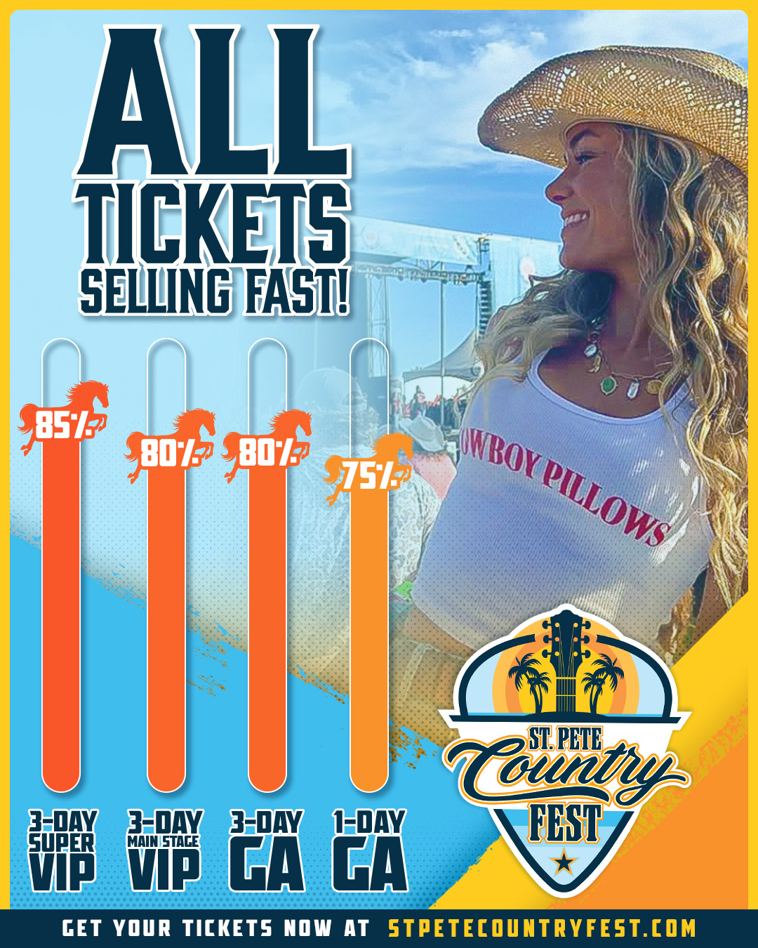 St. Pete Country Festival Tickets Over 70% Sold Out!