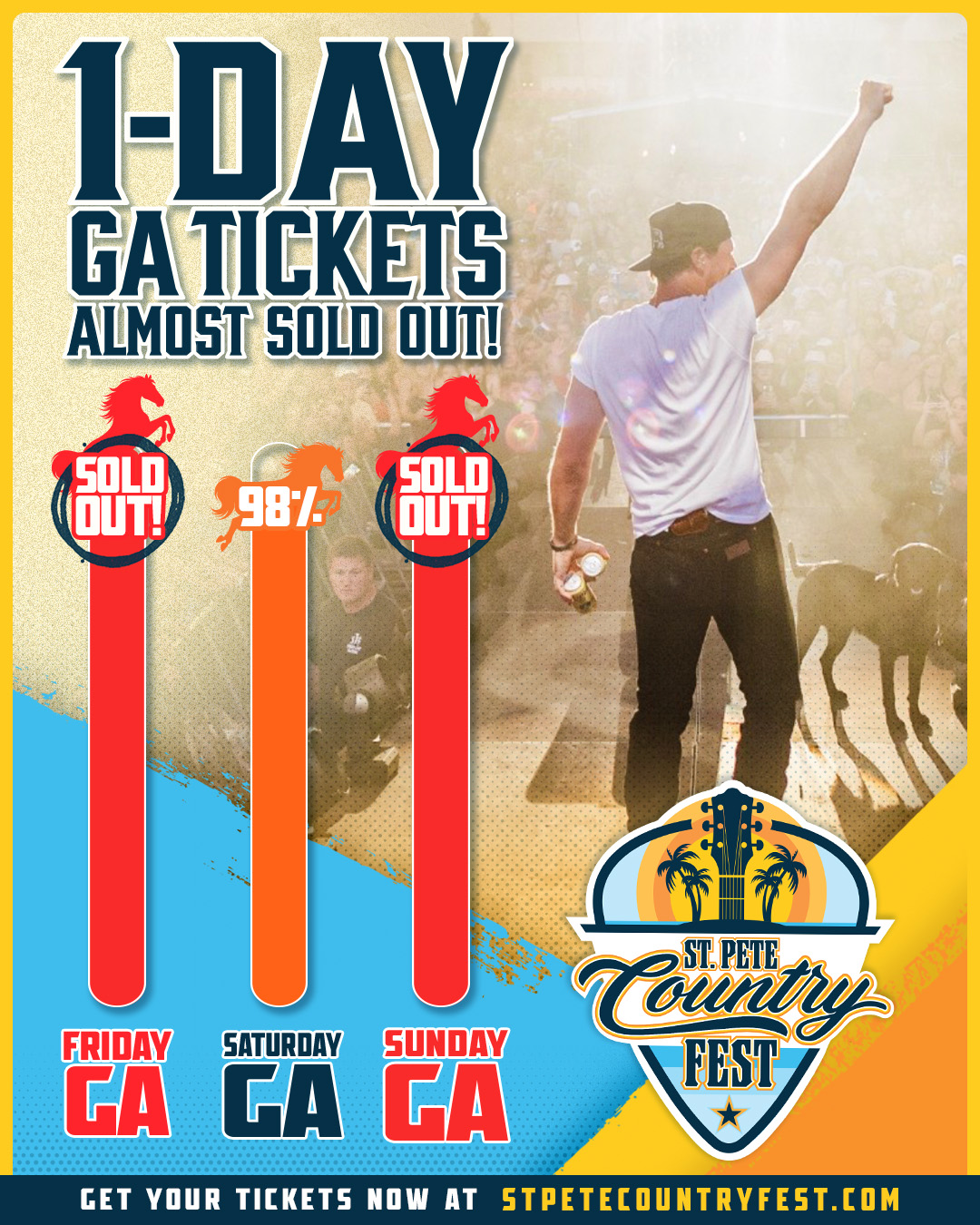 St. Pete Country Fest GA Tickets Almost Sold Out