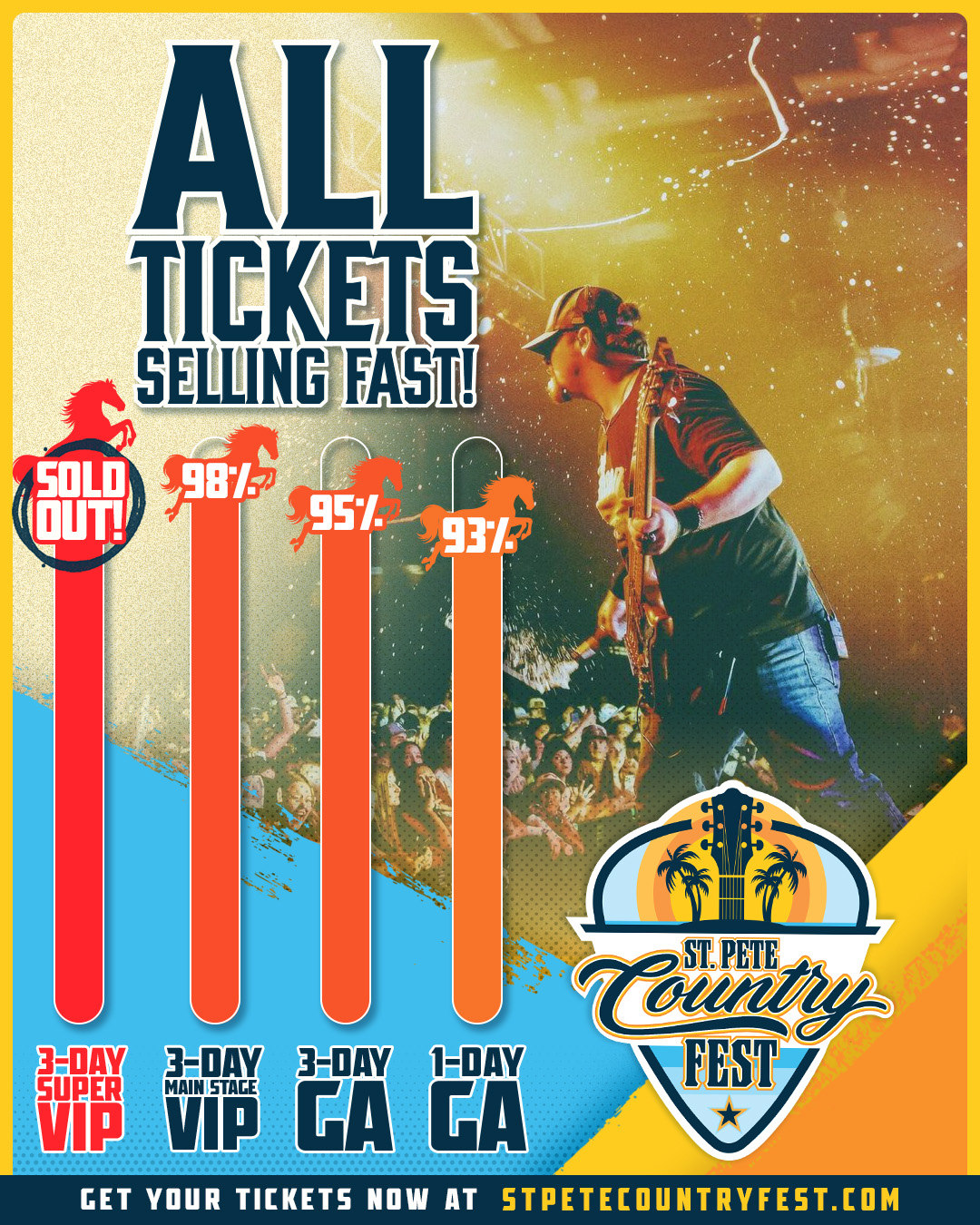 St. Pete Country Fest Tickets Almost Sold Out!