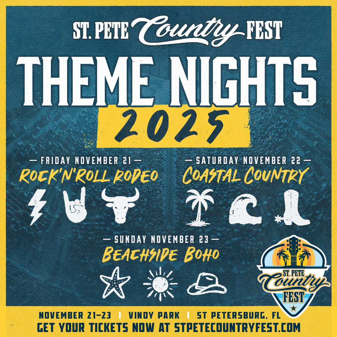 St. Pete Country Fest 2025 Festival Themes.