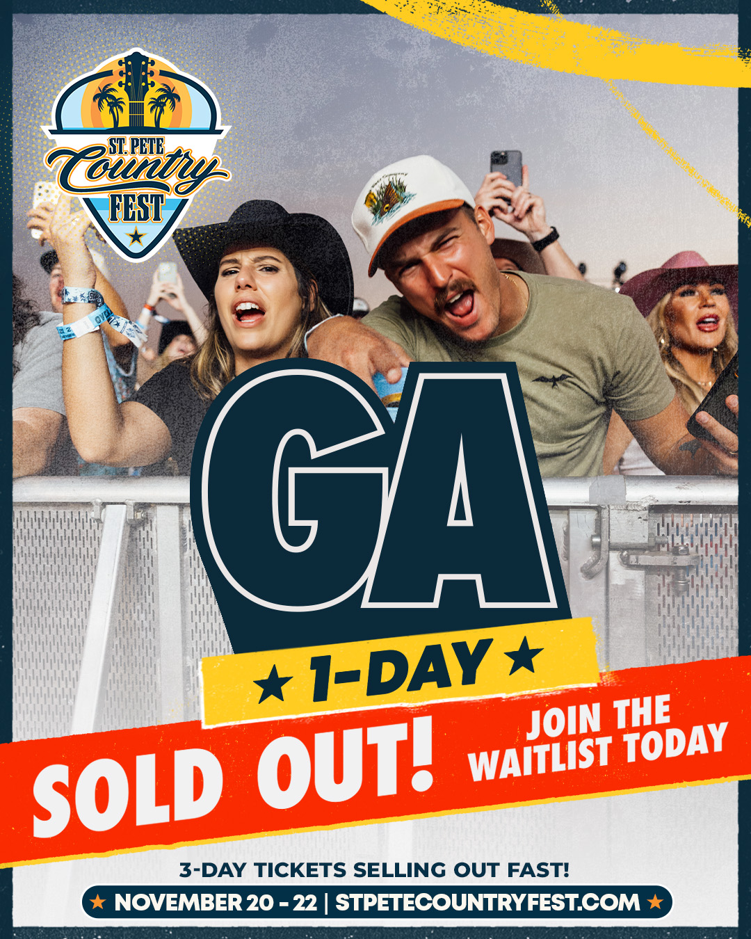 SPCF26 GA 1-Day Tickets Sold Out